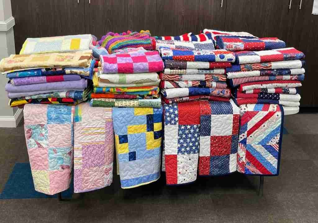 donating handmade quilts