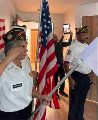vitas veteran ceremony donating handmade baby quilts