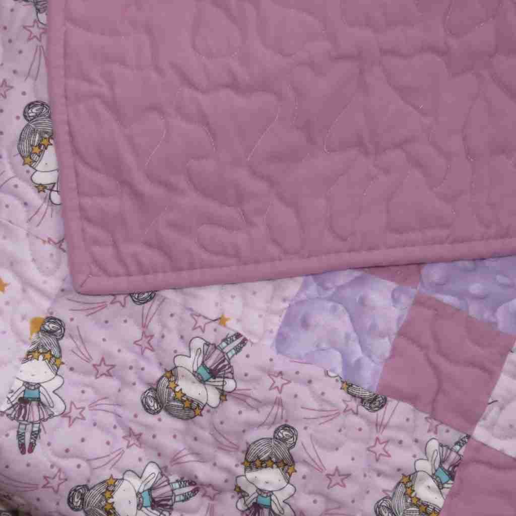 lavender fairies homemade crib quilt