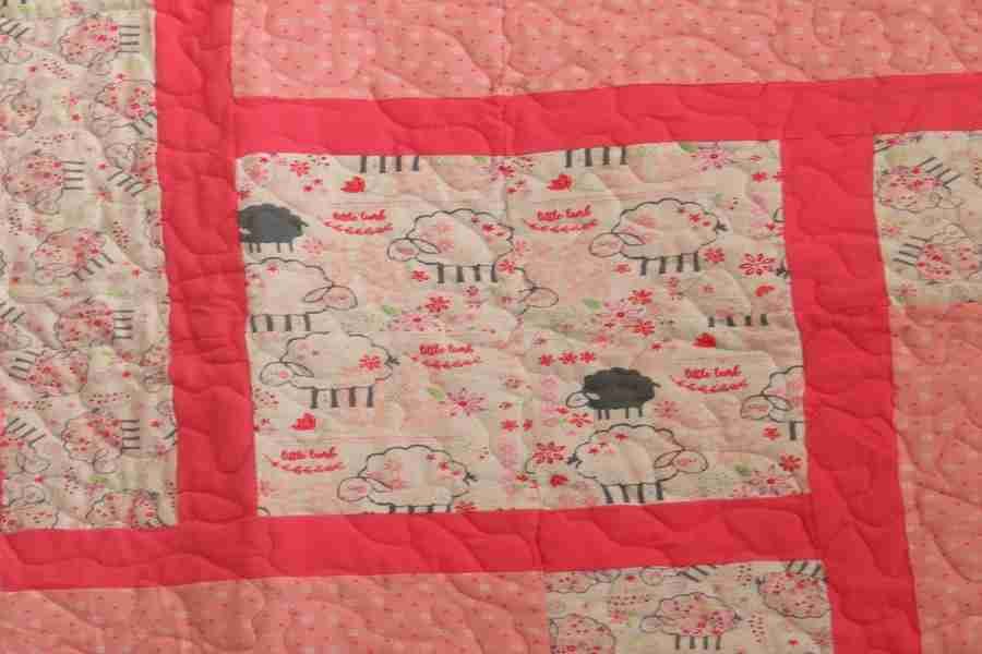 lamb baby quilt