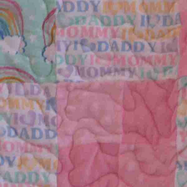Handmade Baby Girl Rainbow Quilt - Image 3