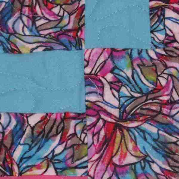 Handmade with Color Baby Quilt