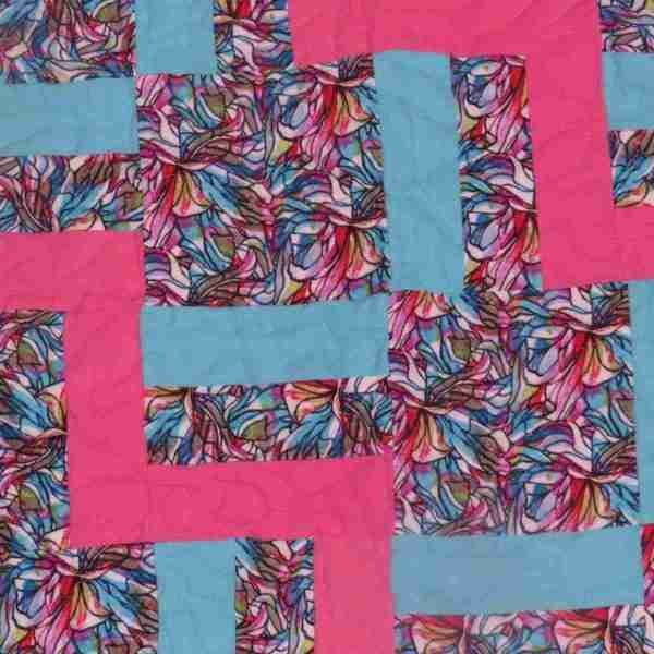 Handmade with Color Baby Quilt - Image 4