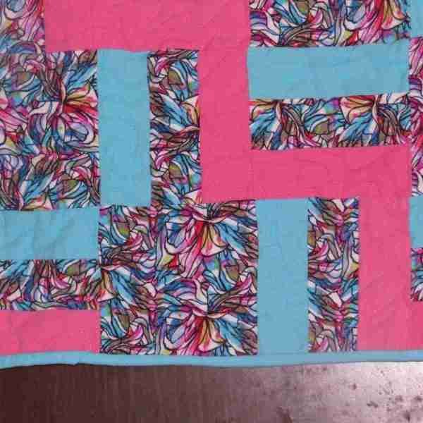 Handmade with Color Baby Quilt - Image 5