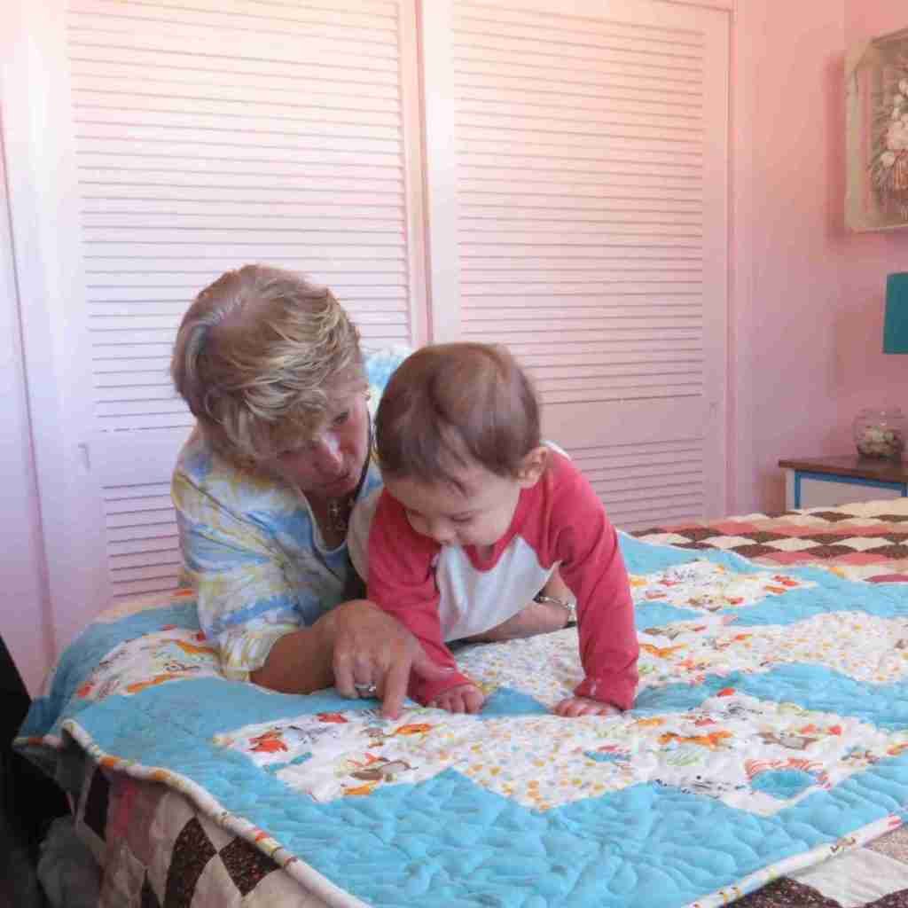Ryan on baby quilt for sale
