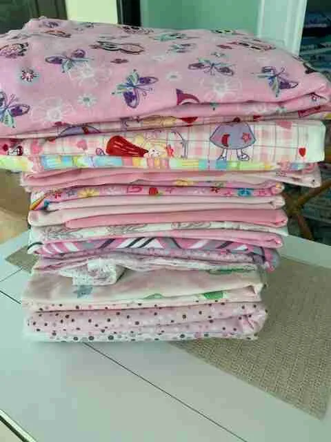 material for a handmade baby quilt