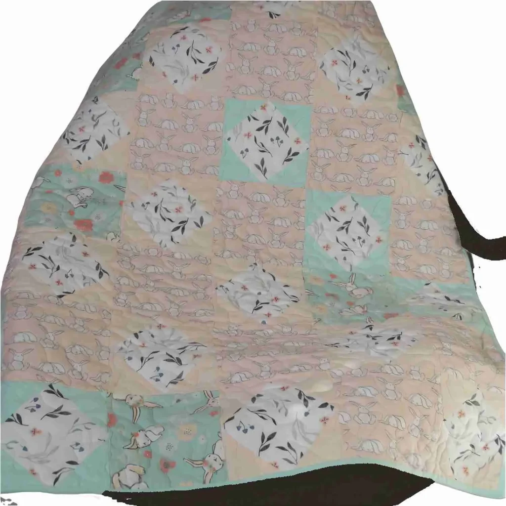perfect pastel bunny crib quilt