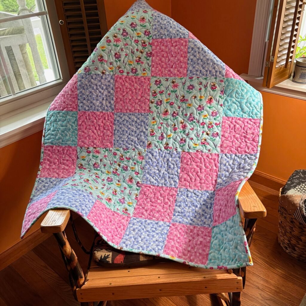 handmade quilt from Unique Baby Quilt Boutique