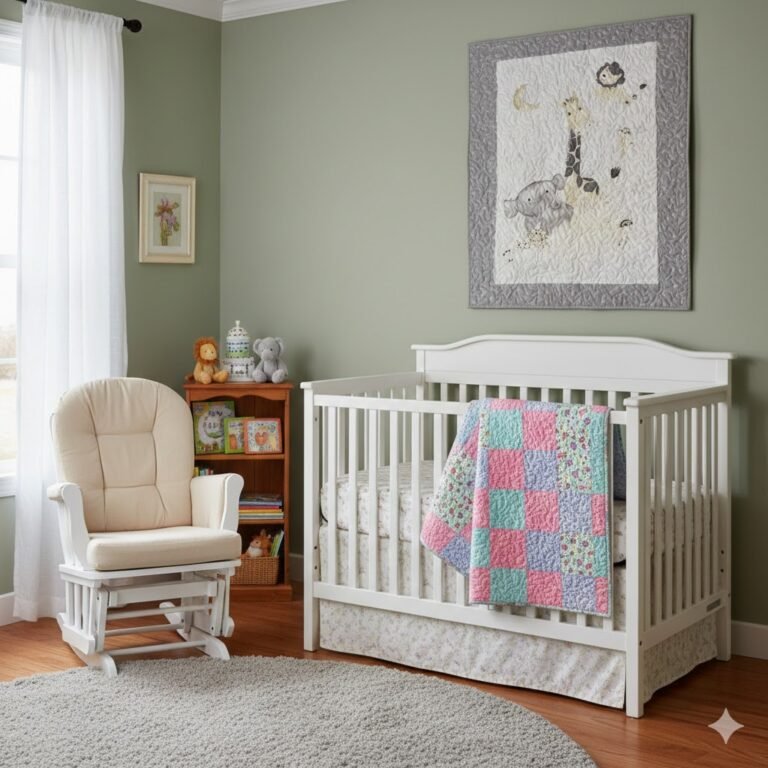 rotating quilts in the nursery